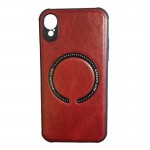 læder cover til iPhone XR Med MagSafe Rød